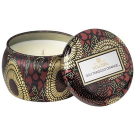 Voluspa Goji Tarocco Orange Petite Tin Candle, 4 Ounces