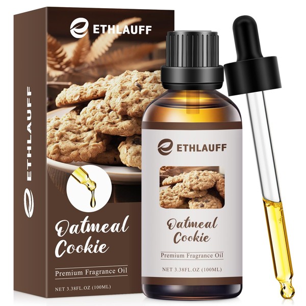 Sugar Cookie Fragrance Oil, 100ml Cookie Essential Oil for Halloween,Essential
