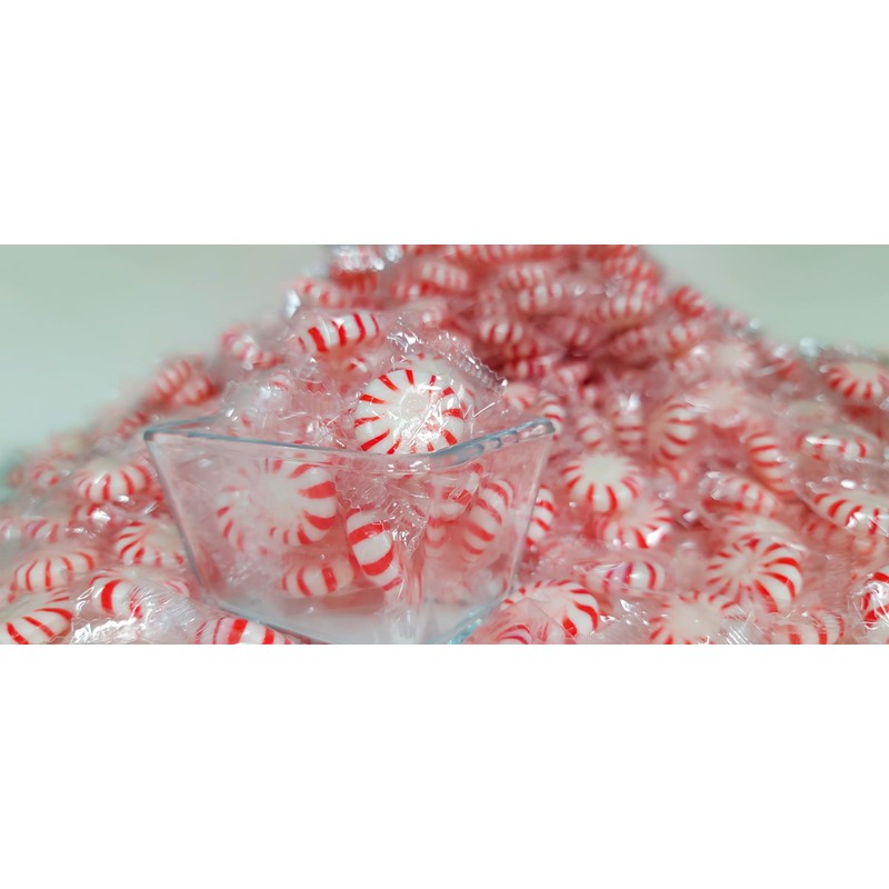 Starlight Peppermint (5 Pounds), Peppermint Candy Mints. Individually Wrapped. Ideal