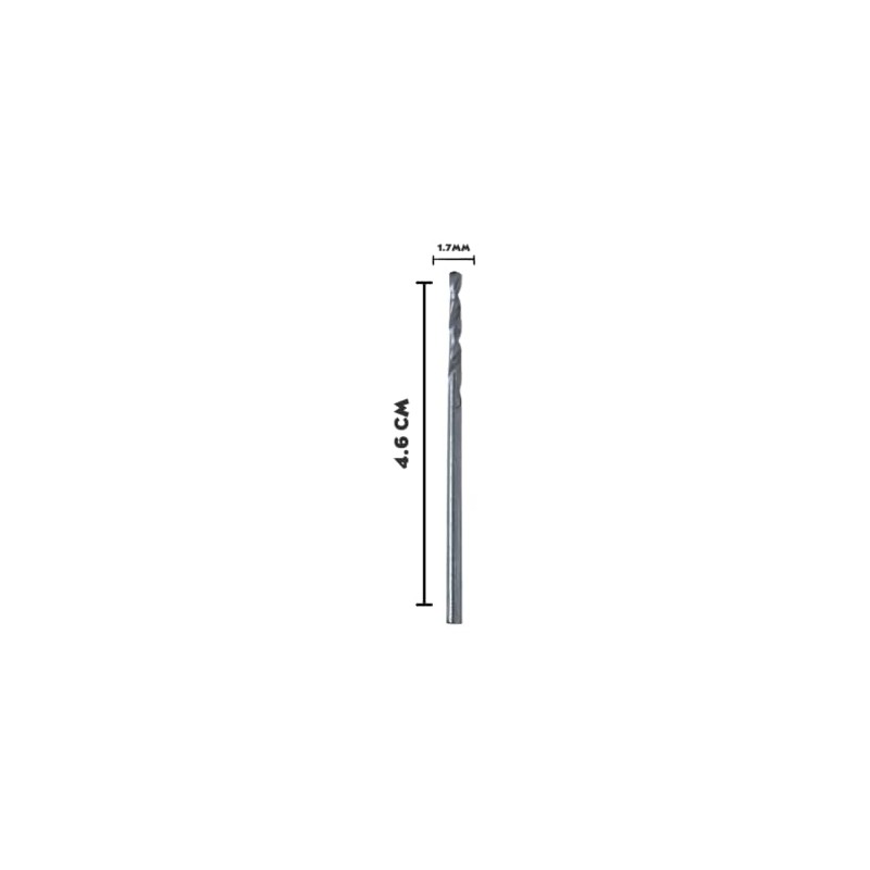Broca de Acero Milimétrica Alta Velocidad (5 Piezas) (1.7 MM)
