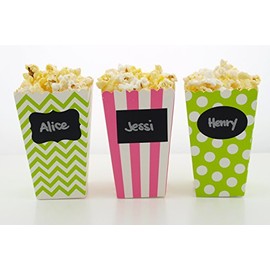 Watermelon Party Popcorn Boxes (36 Pack) - Watermelon Party Favors, Miniature Movie Theatre Popcorn Tubs for Summer Watermelon Birthday Party Supplies
