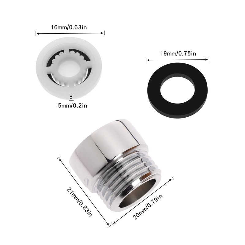 ECSiNG 5PCS Shower Flow Reducer Restrictor 5 Different Flows 6L