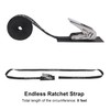 Ayaport Stainless Steel Ratchet Tie Down Straps Endless 8' Heavy
