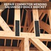 7 Pcs Metal Brackets for Wood, Joining, Perforated Connecting, Mending,