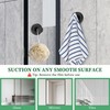 EUIOOVM Suction Cup Hook, Stainless Steel Towel Hook, Suction Cup