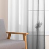 XWZO Curtains with Eyelets, Transparent Colour Gradient, Voile, Ombre, for