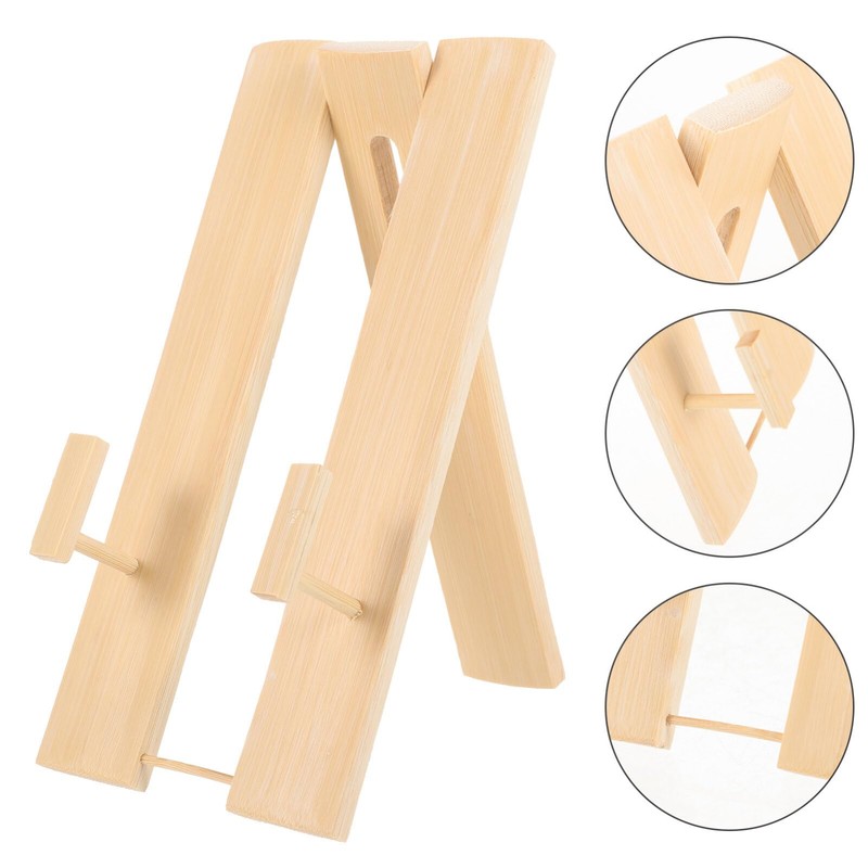 Healifty Folding Fan Display Stand Wood Fan Display Stands Wall