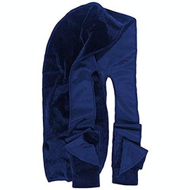 Velvet Durag: Supreme Quality Wave Cap Head Wrap Men Women Kids, Style, Waves, Chemo Cap, Premium Luxury, Long Lasting (Blue)