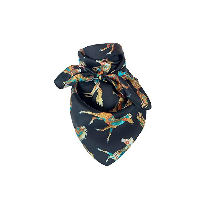 Austin Accent Cowboy Bandana 100% Silk Scarf Wild Rag 34