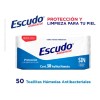Toallitas Húmedas Antibacteriales 50 Unidades Escudo