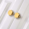 EVERGD Pure Solid Brass Gold Cabinet Drawer Door Knobs Wardrobe