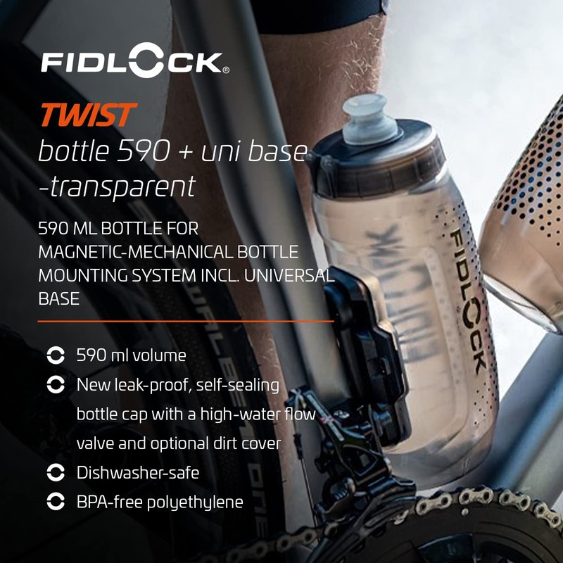 Fidlock Trinkflasche & Halterung Twist Bottle Uni Base Set, 590
