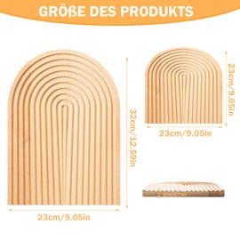 Set of 2 Wooden Board Decoration Rainbow, Rainbow Table Decoration, Wooden Decorative Pine for Wall Shelf, Photo Shelf, Living Room, Bedroom, Office or Kitchen, Wall Shelf, Photo Shelf, Table