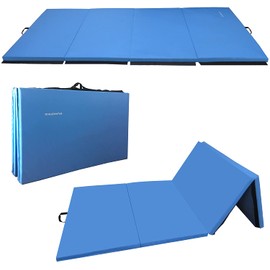 BalanceFrom GoGym All-Purpose 4'x10'x2 Extra Thick High Density Anti-Tear Gymnastics Gym Folding Exercise Aerobics Mats