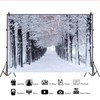 OERJU 10x6.5ft Winter Forest Backdrop Snow Natural Scenery Landscape Trees
