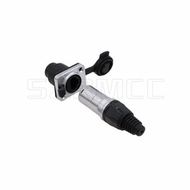 SZRMCC RJ45 Waterproof Connector Metal Plug Socket IP65 Ethernet Panel Mount Shielded Waterproof Network RJ45 Connector (1set RJ45 Plug+Socket)