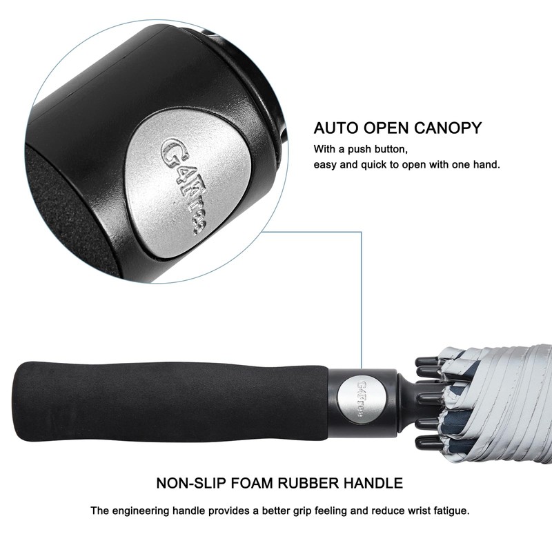 G4Free 47/54/62/68 Inch Automatic Open Golf Umbrella Oversize Extra Large