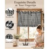 Handmade Check Oven Skirts, Oven Curtain for Farmhouse Kitchen (Black)