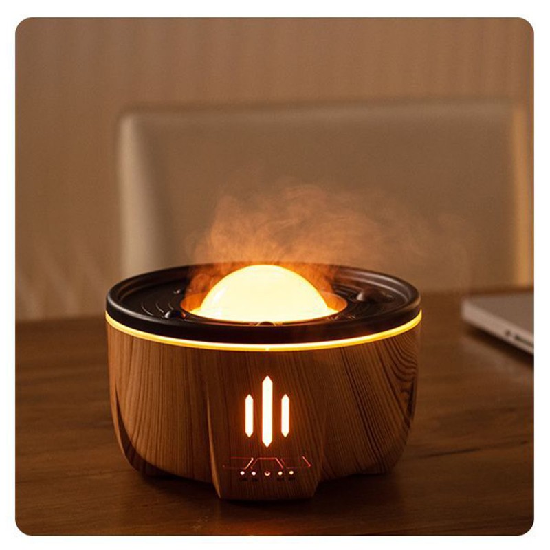 Aromatherapy Humidifier 300ml Timer Wood Grain Essential Oil Diffuser Cool