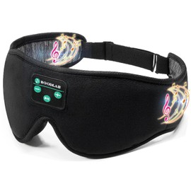 Sleep Headphones, Boodlab Bluetooth Eye Mask for Sleeping, Sleep Mask with Bluetooth Headphones