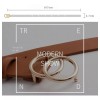 Dolores Cinturón Elegante Para Mujer,dos Círculos,moda Joven Casual