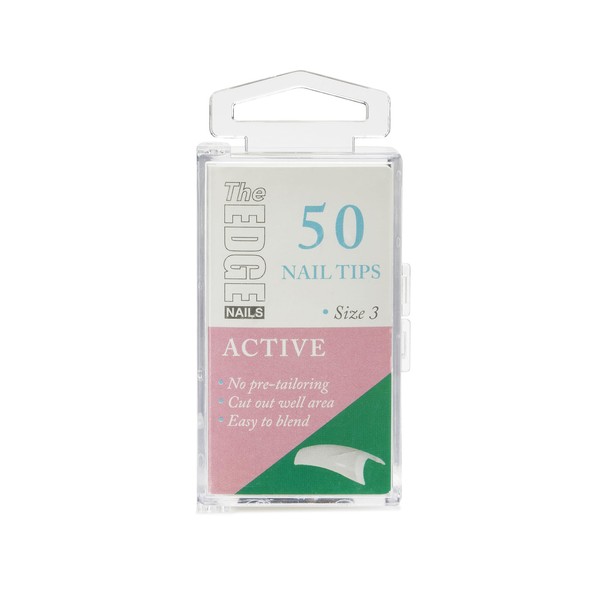 The Edge Active Nail Tips Size 3 (50) - 2017403 by The Edge