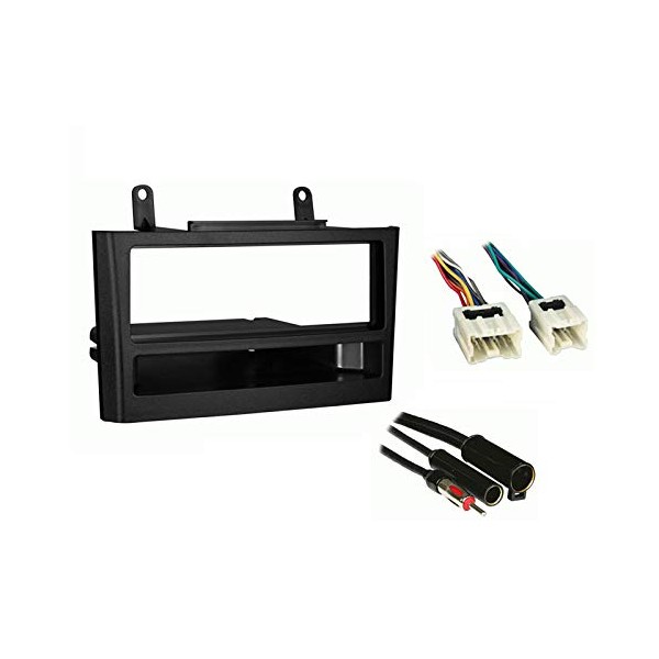 Compatible with Nissan Maxima 2000 2001 2002 2003 w Bose Comfort Pkg Single DIN Stereo Harness Radio Dash Kit