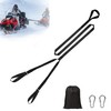 14 FT Heavy-Duty Snowmobile Tow Strap, Durable Tow Rope with