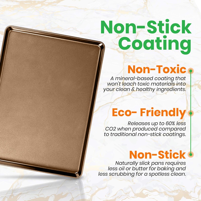 NutriChef Nonstick XL Cookie Sheet Baking Pan - Extra Large