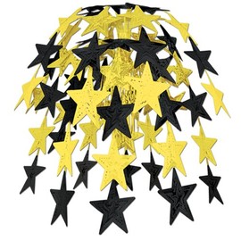 Star Cascade (black & gold) Party Accessory  (1 count) (1/Pkg)