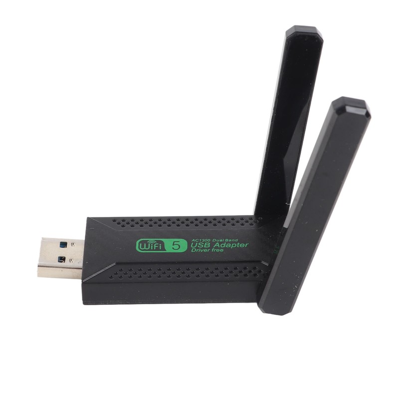 USB Wifi Adapter Dual Antennas Dual Band 5G 2.4G 1300Mbps