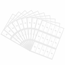Hybsk 300 PCS Cable Labels Waterproof Tags Write on Stickers Tear Resistant Flexible Works Cord Identification Labels A4 Sheet for Laser Printer 10 Sheet (White)