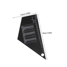 Gatuida Guitar Fret Rocker: String Action Gauge High Precision Graduations - String Height Ruler for Acoustic and Electric Guitar - Black Metal Fret Leveling Tool - Luthier Tools for