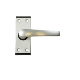 Centurion Aluminium 3 Pairs Straight Lever Latch Aluminium Door Handle 89mm x 38mm Back Plate