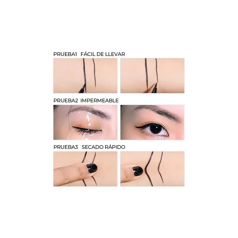 Sace Lady Delineador De Ojos Plumín Indeleble Impermeable Negro