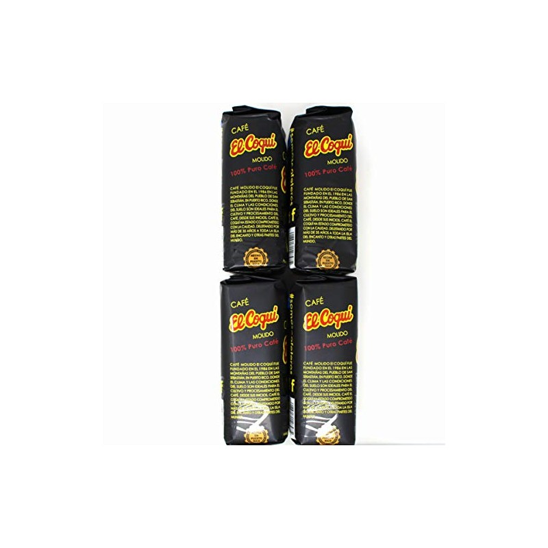 Cafe El Coqui Puerto Rican Ground Coffee (4pack) - 14oz