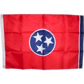 Ant Enterprises 12X18 INCH BOAT TENNESSEE STATE TENN TN FLAG NYLON 150D UV PROTECTED WATERPROOF