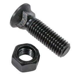 TBESEVENXT Black Heavy-duty Steel Plow Bolts 5/8"-11 x 2-1/4