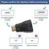 AYMBH Mini HDMI to HDMI Adapter, Gold-Plated Male to Female
