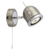 Searchlight Palmer - 1 Light Spotlight, Satin Silver with Chrome