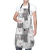 Stymora Adjustable Cooking Aprons for Women With Pockets, Cute Cat