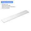 uxcell Square Aluminum Flat Bar, 1/8" Thick 2" Width 12"