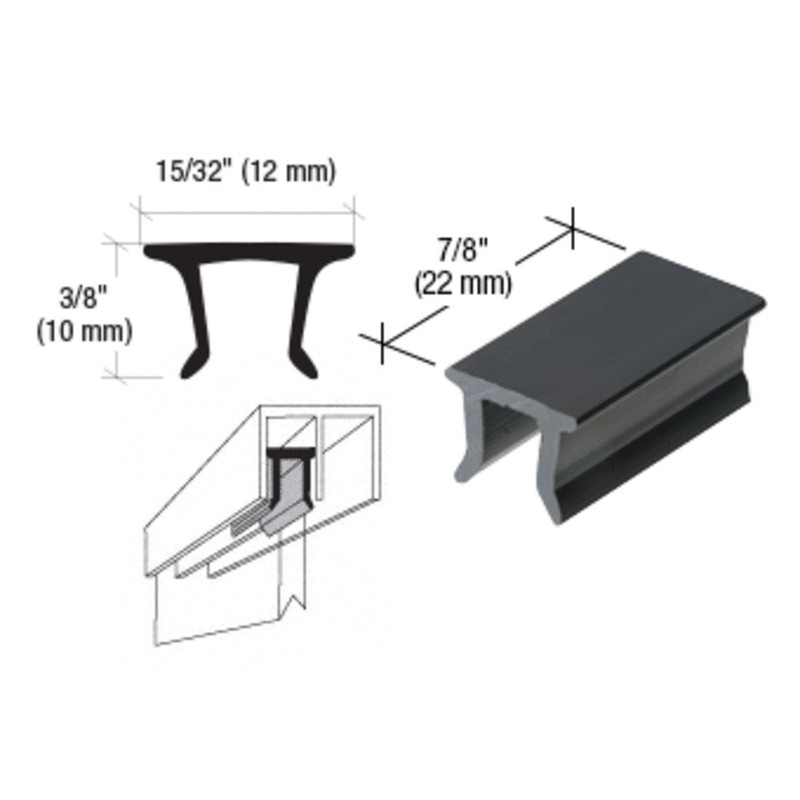 CRL Black Plastic Top Guide