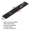 MOUNTAIN_ARK 6 Pack 11" x 2" Black Flat Mending Plate,