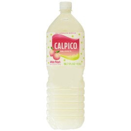 Calpico Soft Drink White Peach, 50.7 fz