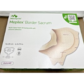 Mepilex 282055 Border Sacrum Dressing 6.3x7.9" BOX of 10 Exp 04/28/2026