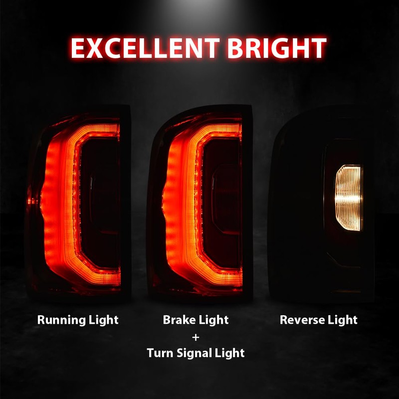 G-PLUS LED Tail Light Lamp w/Bulbs LH Driver Side Left