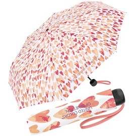 Benetton Pocket Umbrella Super Mini Dots, Hearts Pink, 95 cm