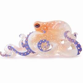 1 Pack Large Fantasy Octopus Acetate Claw Clips, Ocean Themed Non-Slip Strong Hold Jaw Hair Clips for Women Girls, Cute Pink Hair Clamps for Thick & Thin Hair, Daily Beach Party Hair Accessories