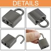 Piutouyar Mini Lock with Key, Small Keyed Luggage Lock, Gun